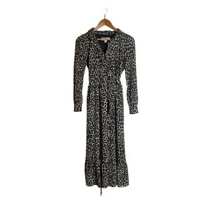 Michael Michael kors cheeta print wrap maxi dress